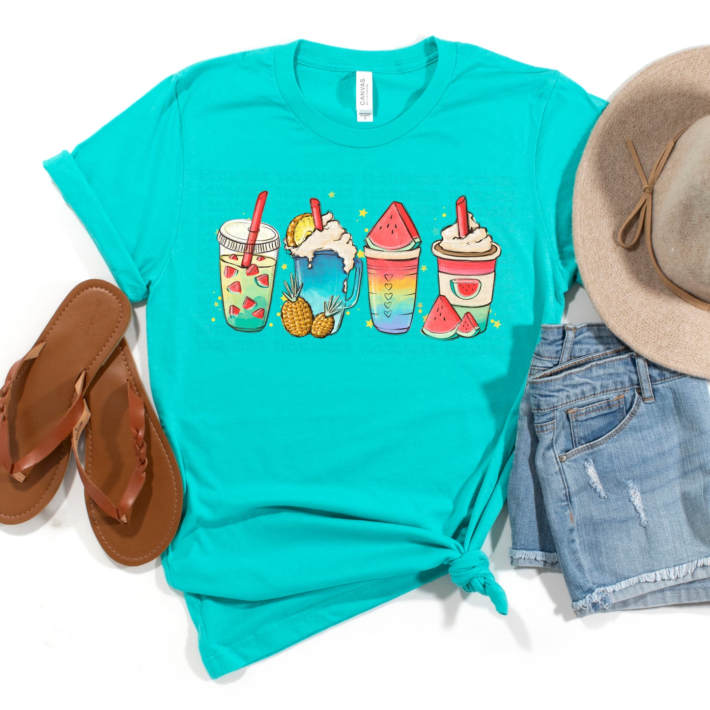 Summertime Coffee Latte DTF Transfer