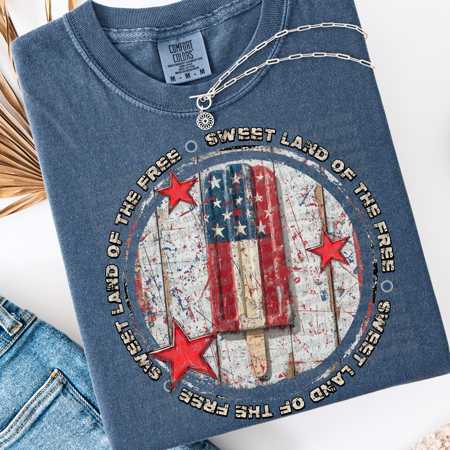 Sweet Land Of The Free #2090 DTF Transfer