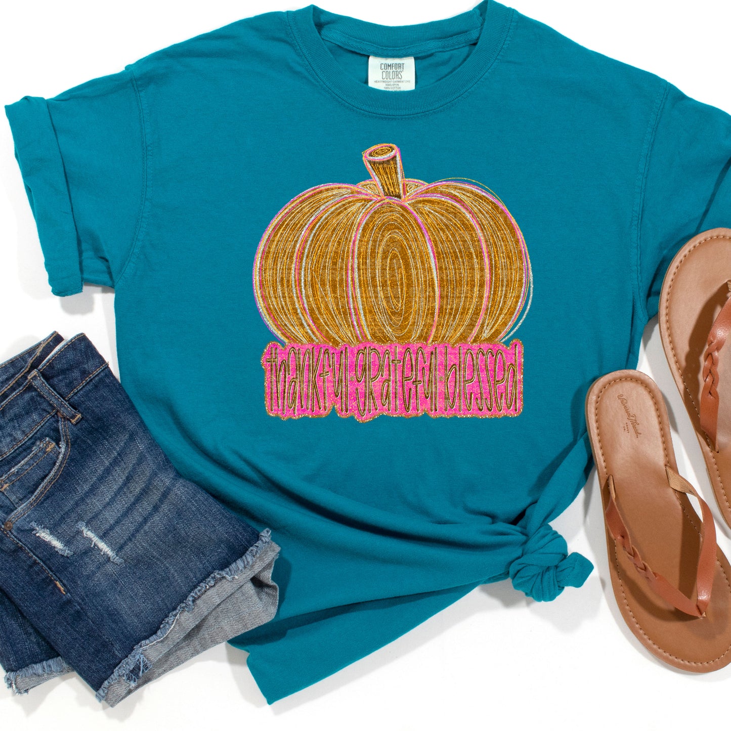 Thankful Grateful Blessed #2567 DTF Transfer