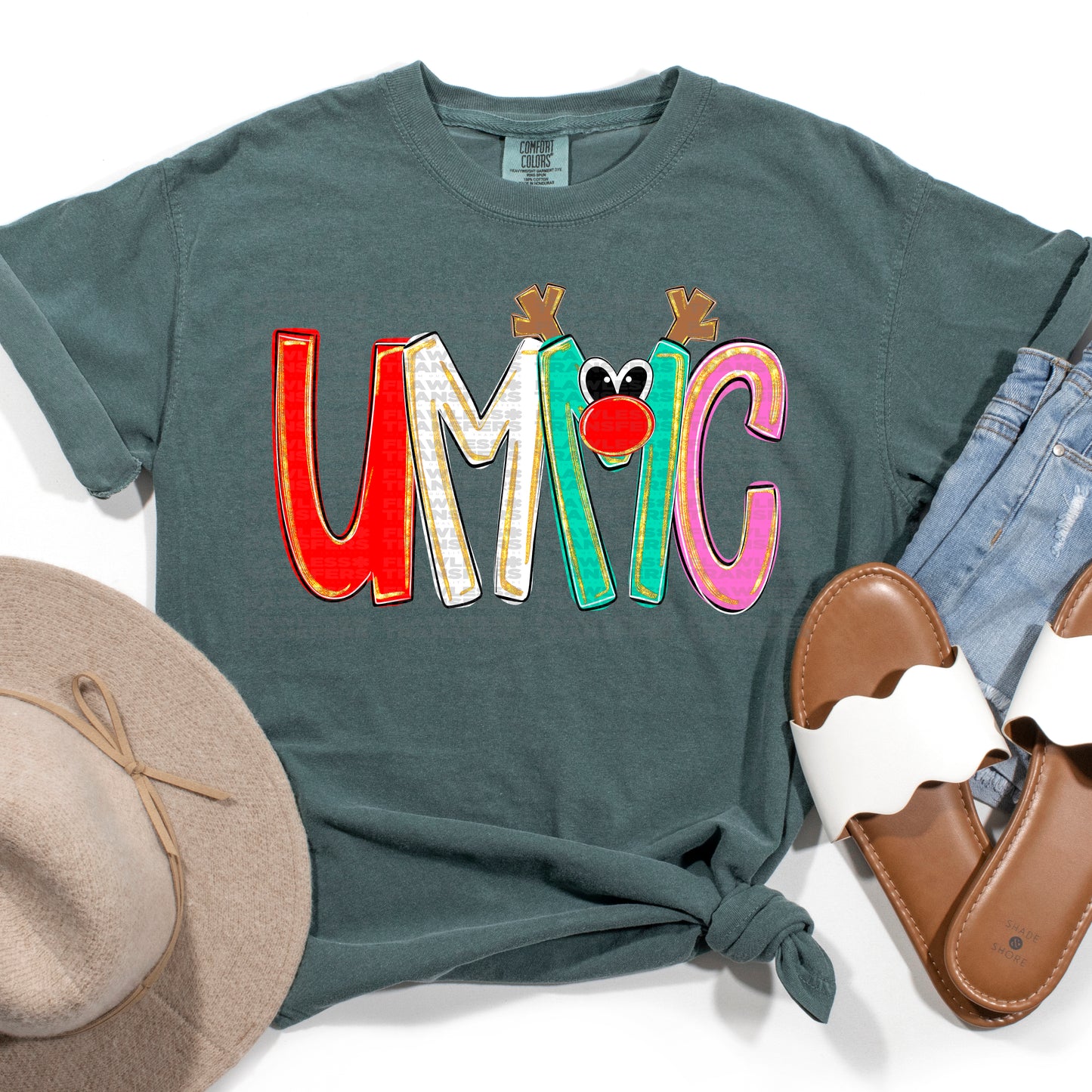 UMMC - Merry Everything Alpha Font DTF Transfer