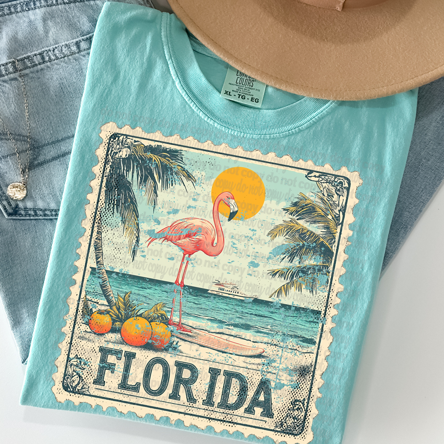 Florida Vintage Stamp DTF Transfer
