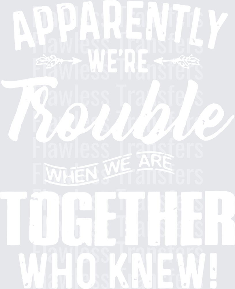 Apparently We're Trouble Together #5641