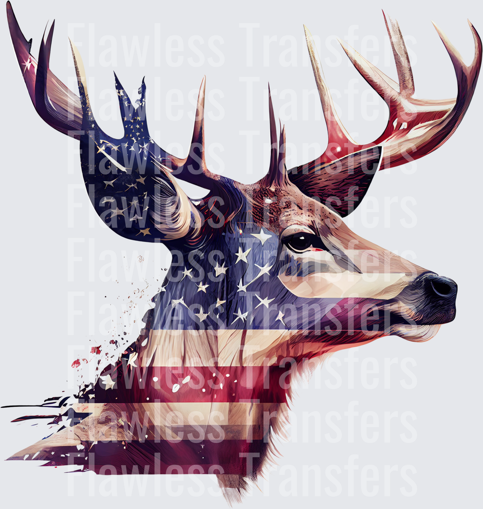 Deer Head Flag #4843