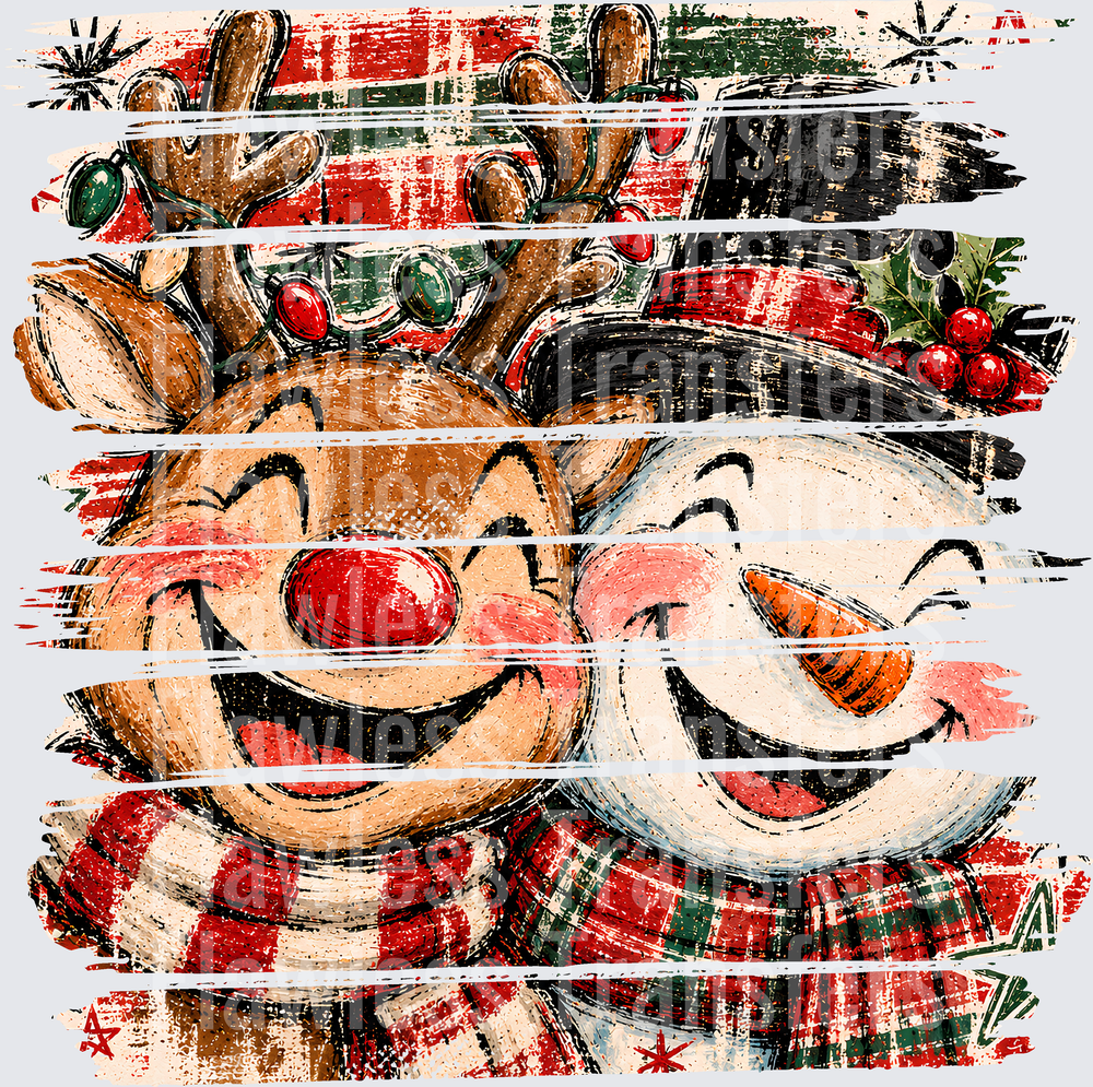 Reindeer and Santa #7725
