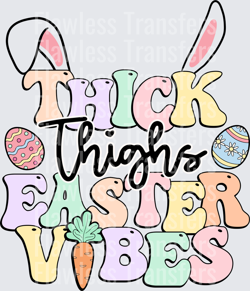 Thick Thighs Easter Vibes #5008