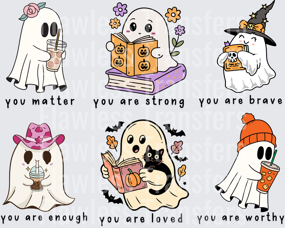Motivational Halloween Ghosts #0802