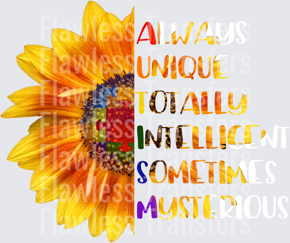 Autism Sunflower #4325