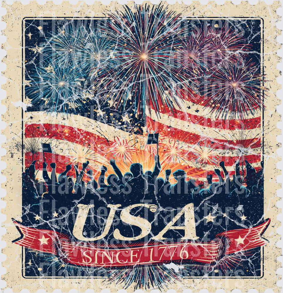 Since 1766 Vintage Stamp #0077 DTF Transfer - Raw Image