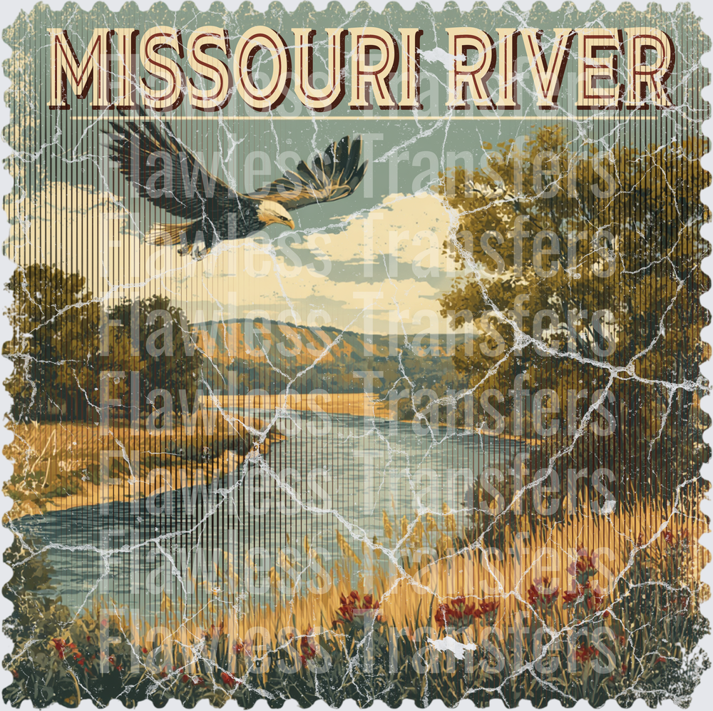 Missouri River Vintage Stamp #1190