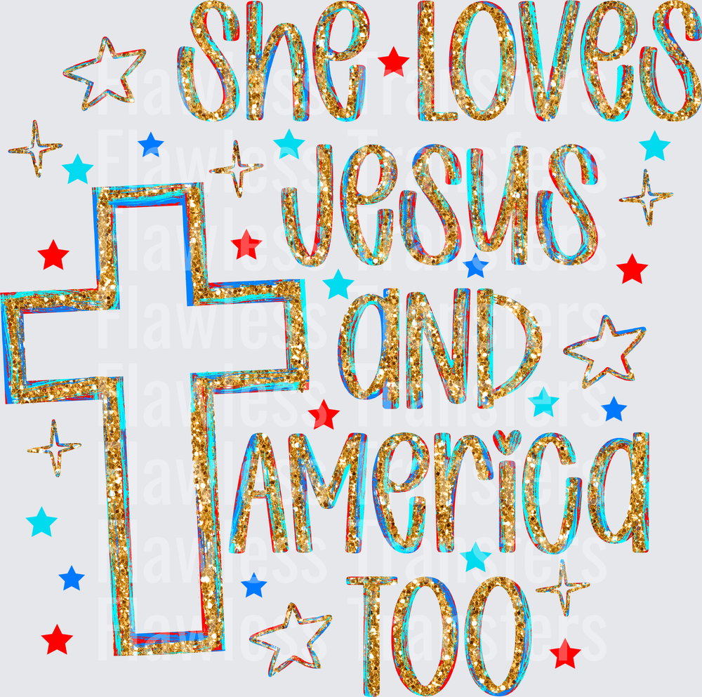 She Loves Jesus And America Too #4088