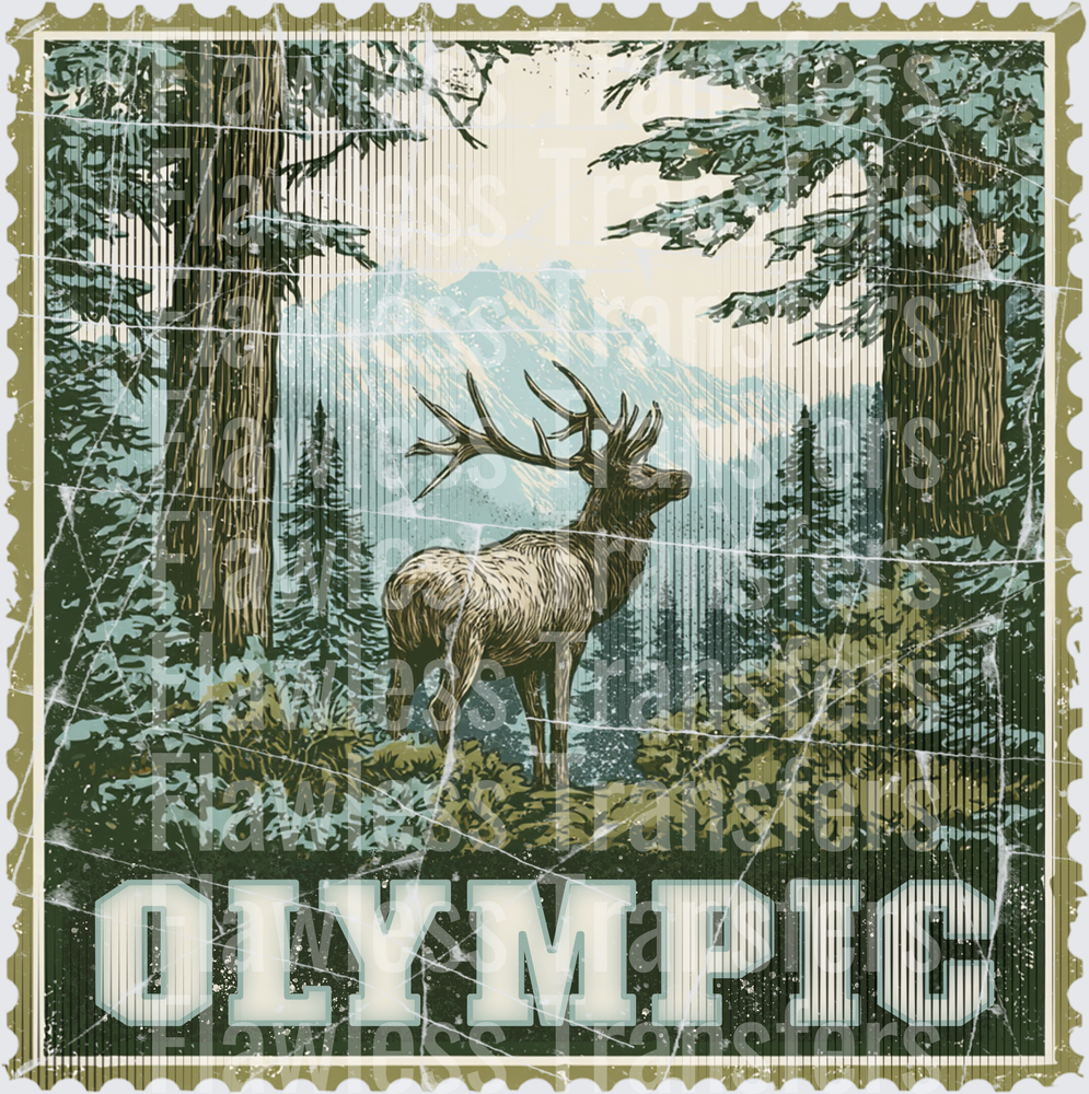 Olympic Park Vintage Stamp #1194