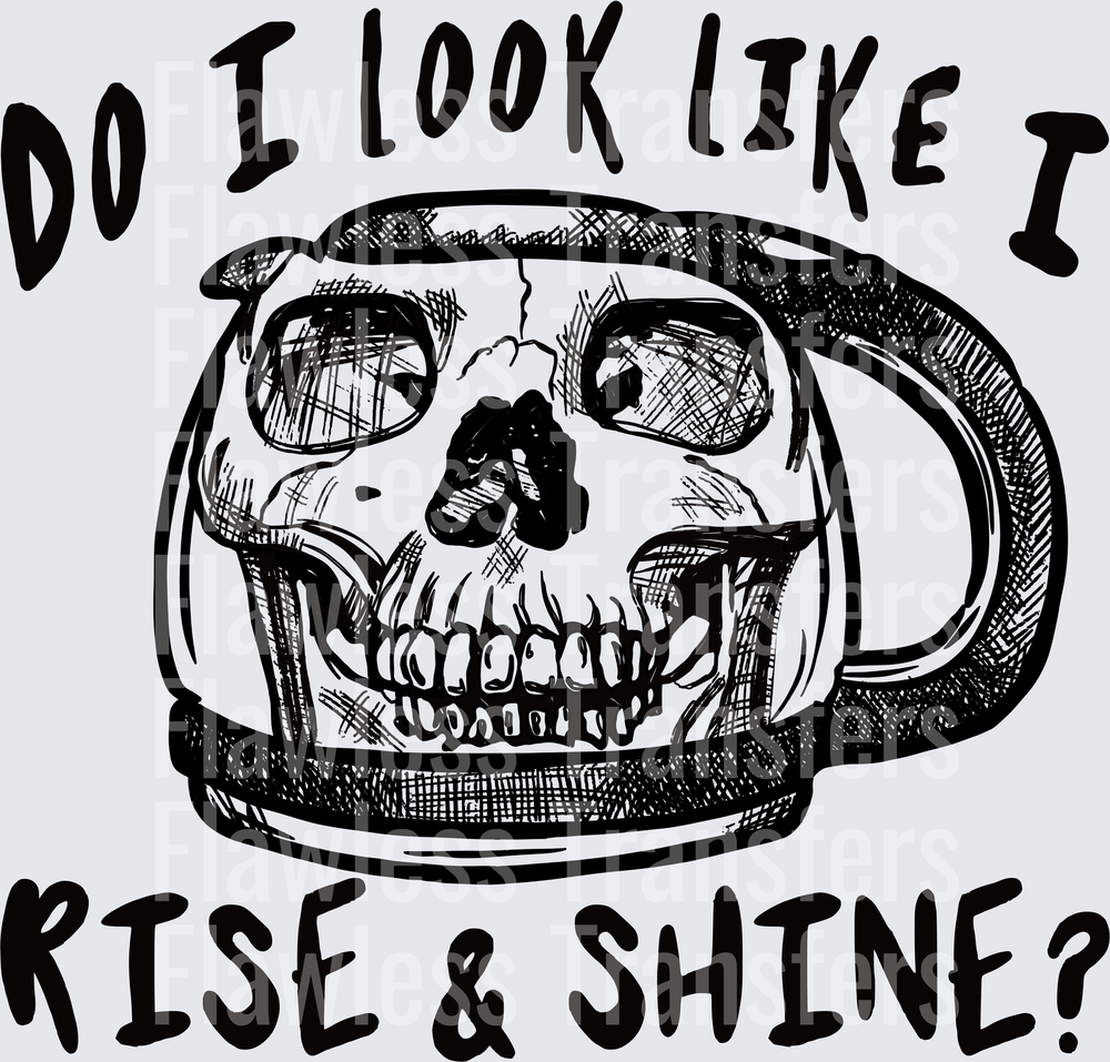 Do I Look Like I Rise And Shine Clean #4866