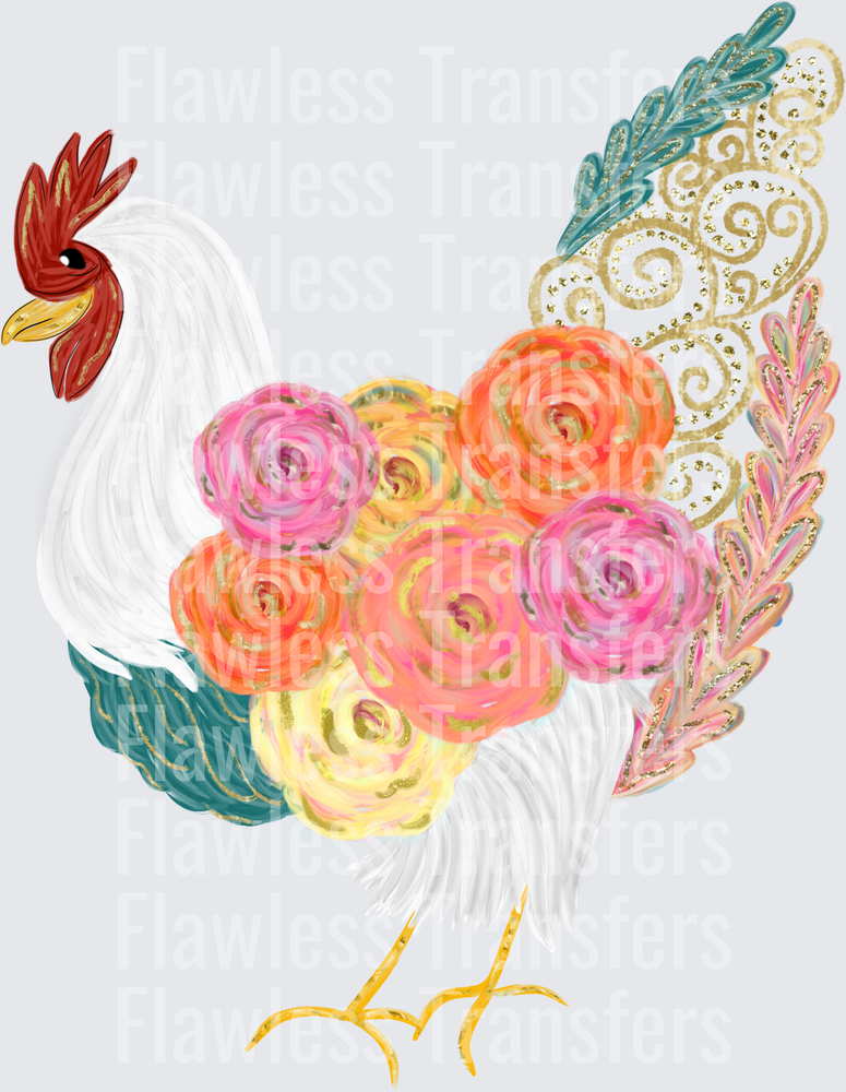 Floral Chicken #4203