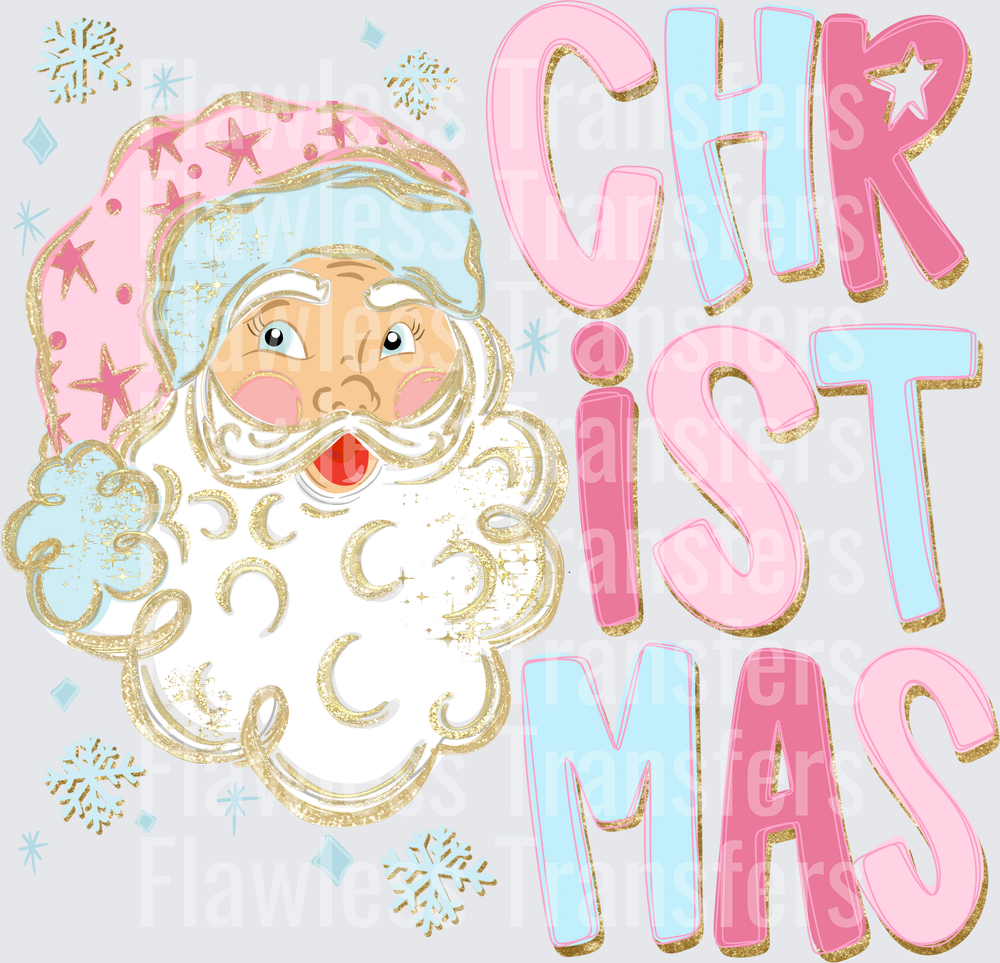 Christmas Doodle White Santa #1875