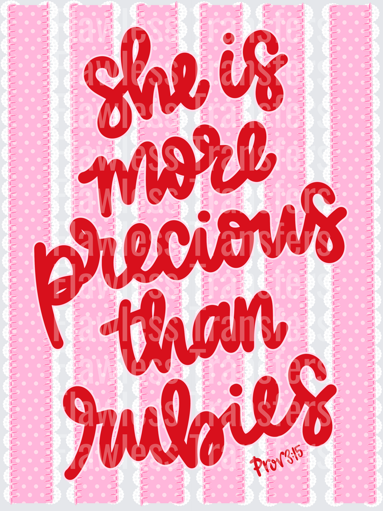 She Is More Precious Than Rubies #5445