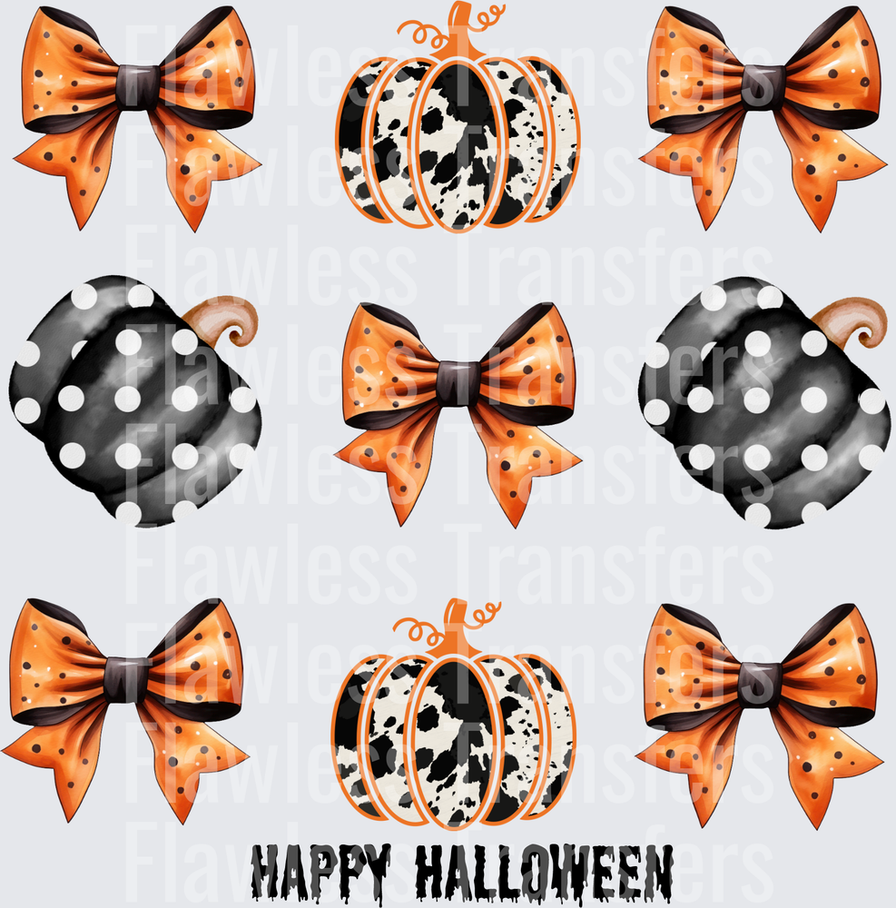 Happy Halloween Coquette Bow #0729