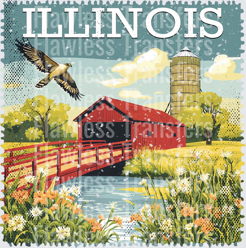 Illinois Vintage Stamp #1013
