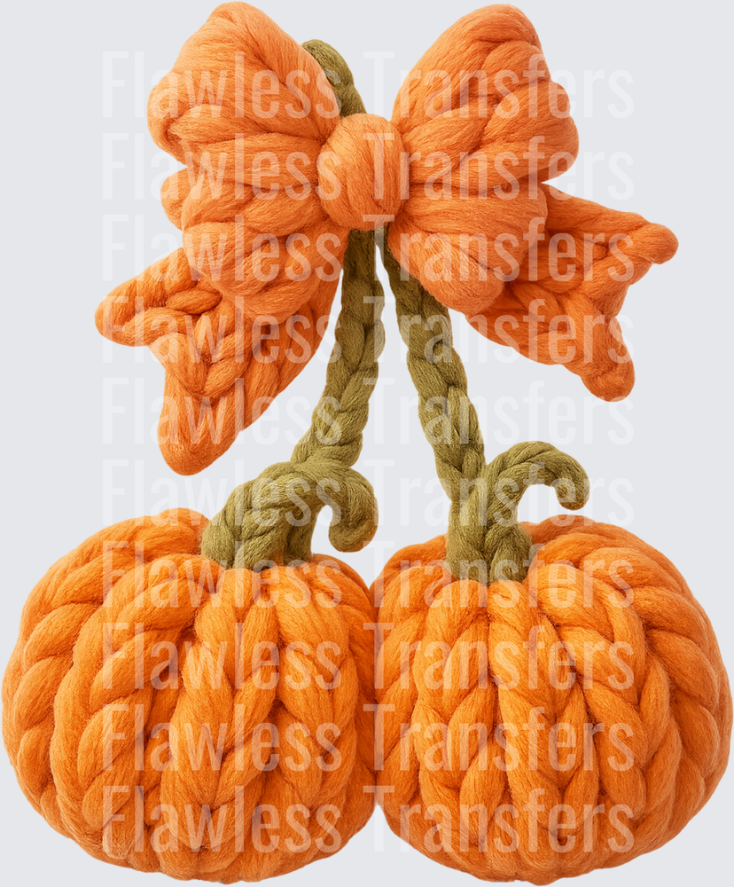 Pumpkin Cherries Faux Yarn #0354