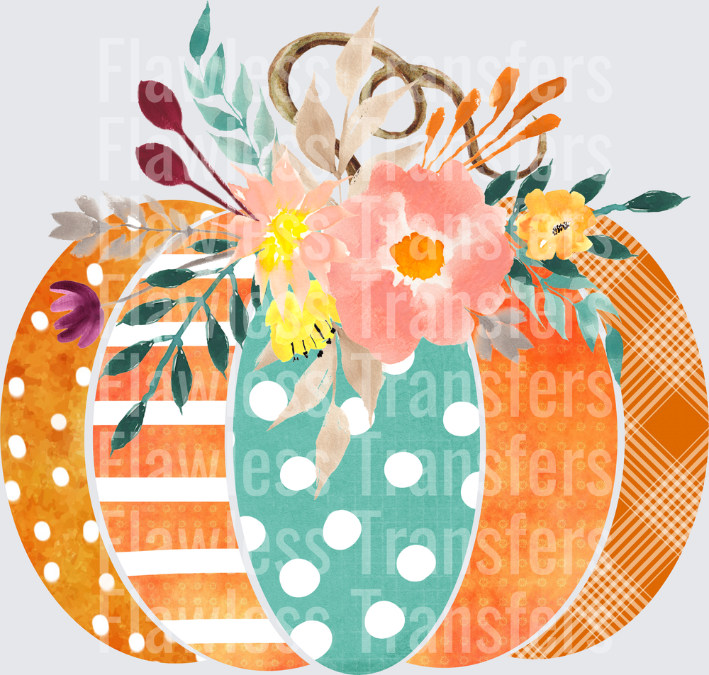 Floral Pumpkin #0472