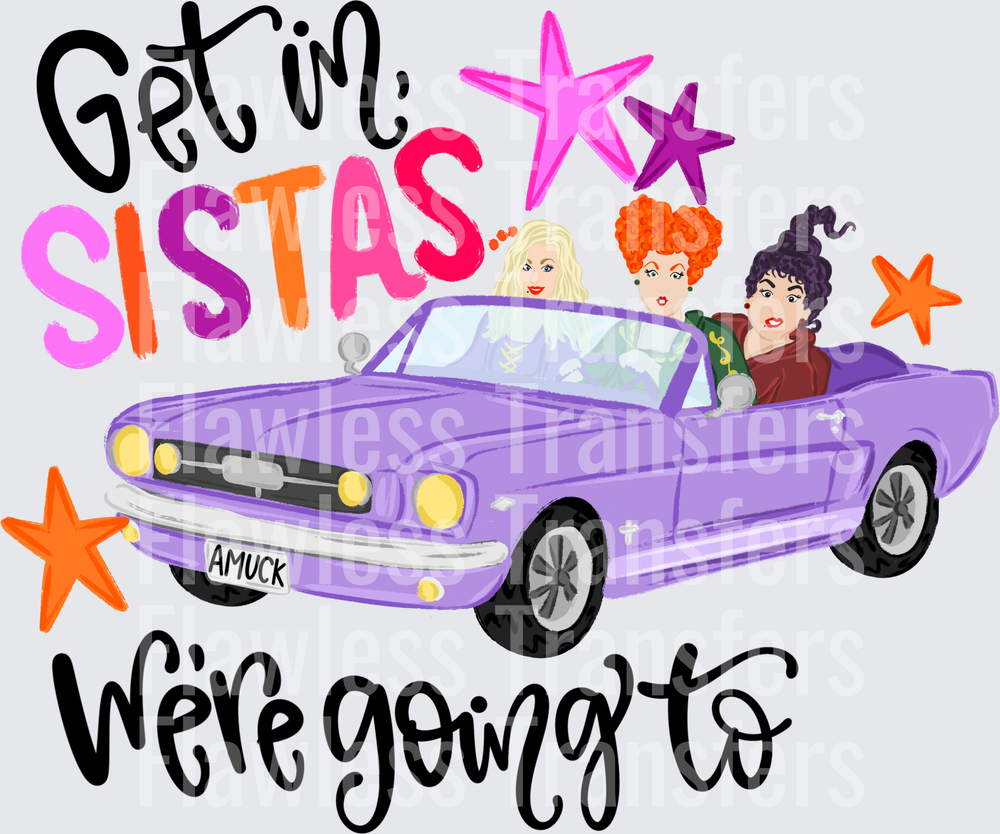 Get In Sistas Were Going To #0822