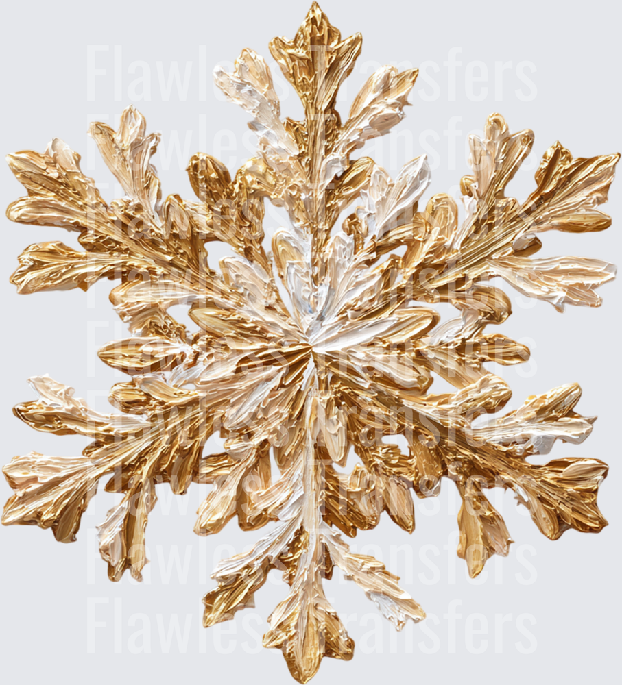 Gold Snowflake #1752