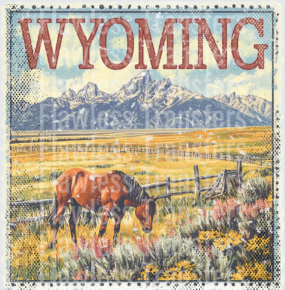 Wyoming Vintage Stamp #1045