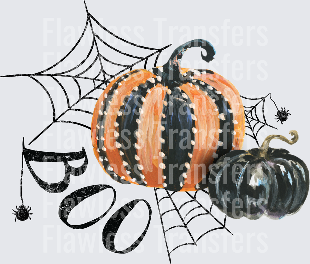 Boo Pumpkin Spiderweb #0446