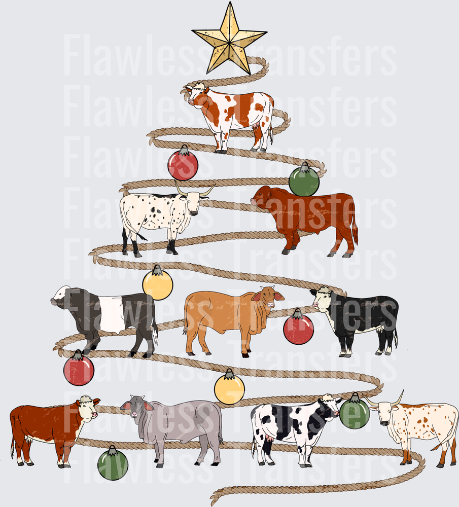 Cow Christmas Tree #4147