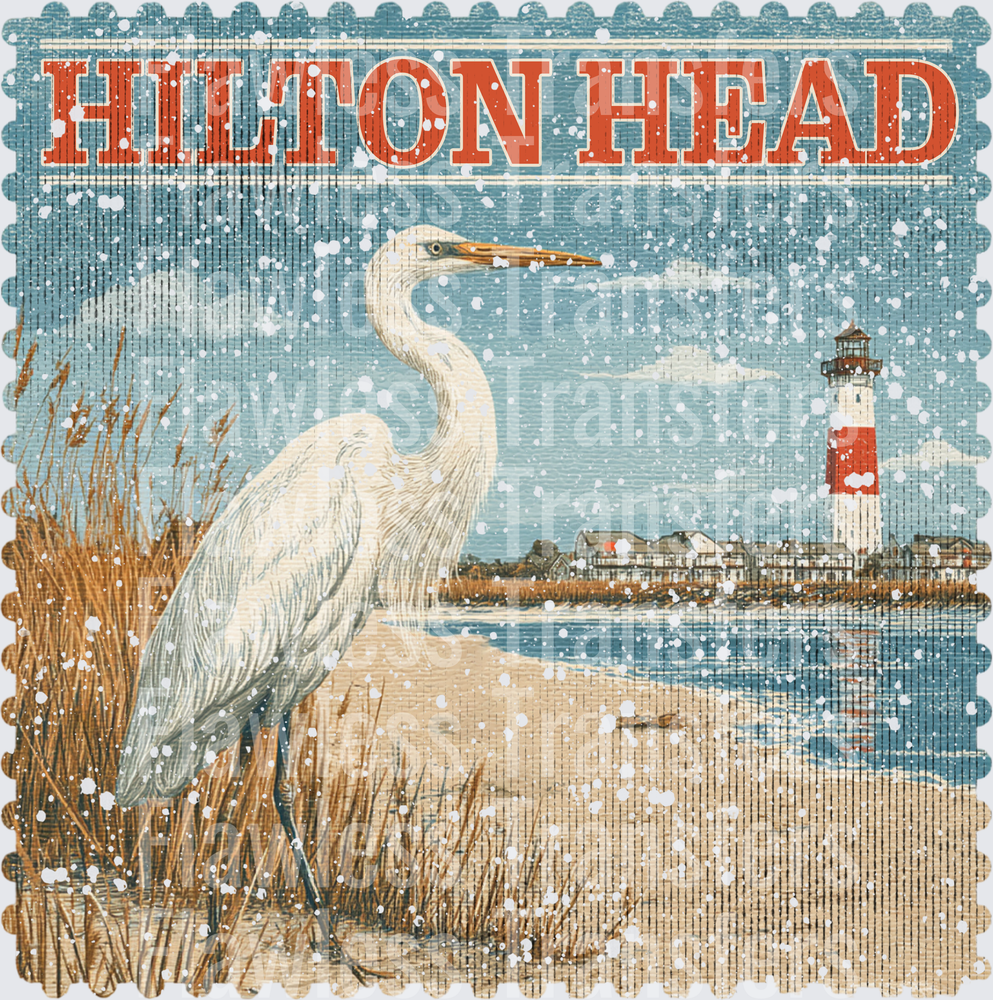 Hilton Head Vintage Stamp #1063