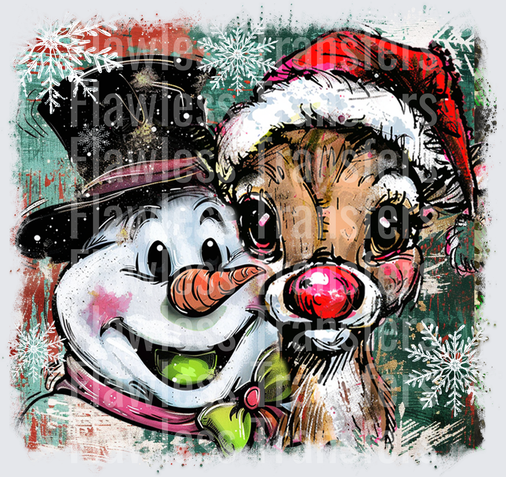 Snowman And Rudolph #2015