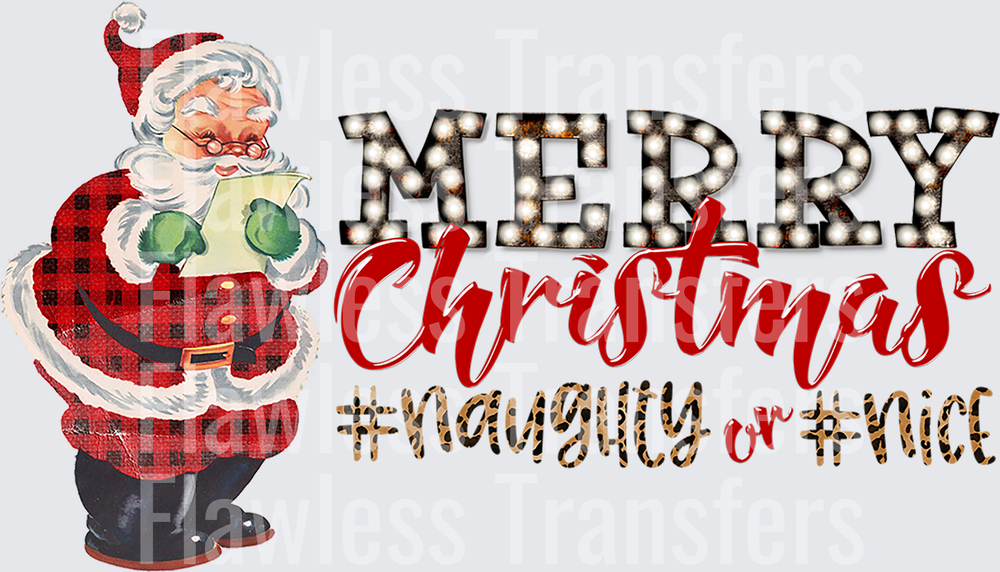 Merry Christmas Naughty Or Nice #2055