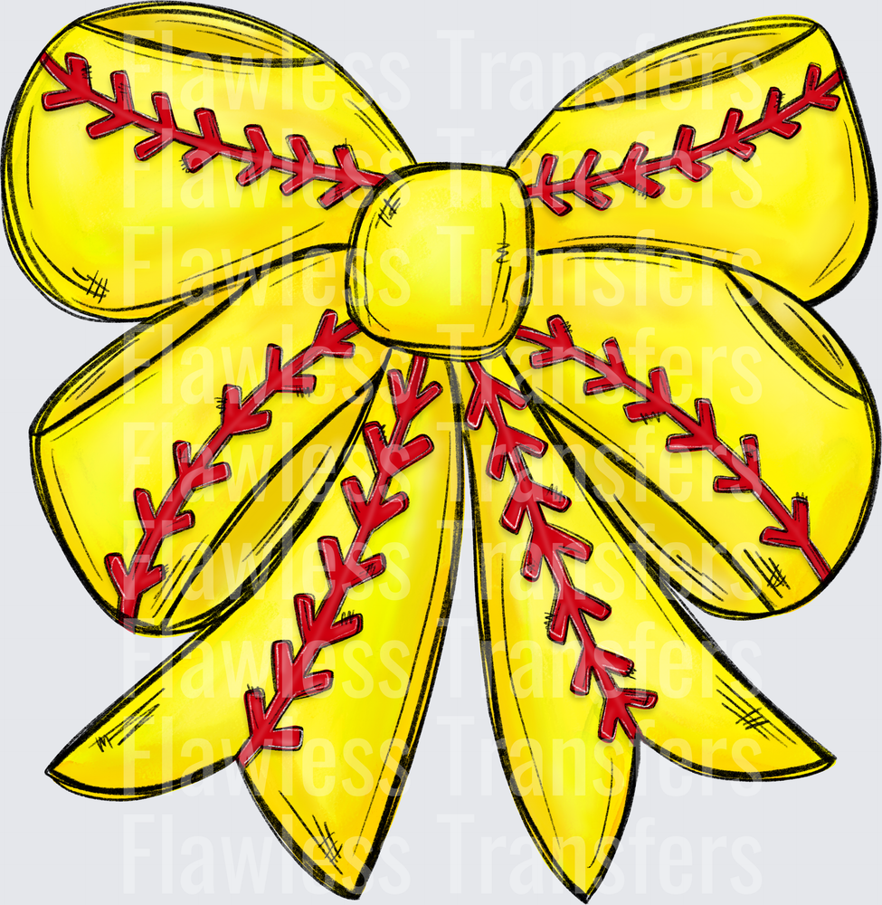 Softball Bow #6587