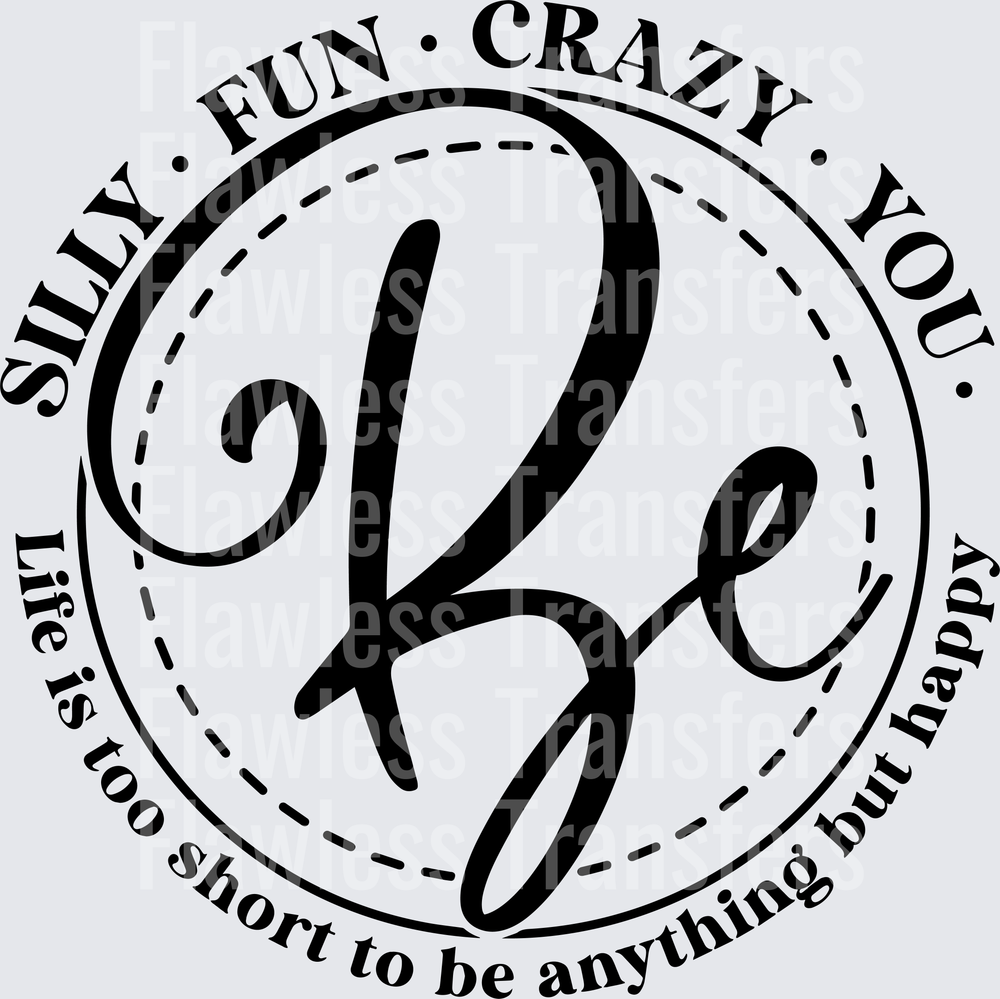 Be Silly Fun Crazy You #4363