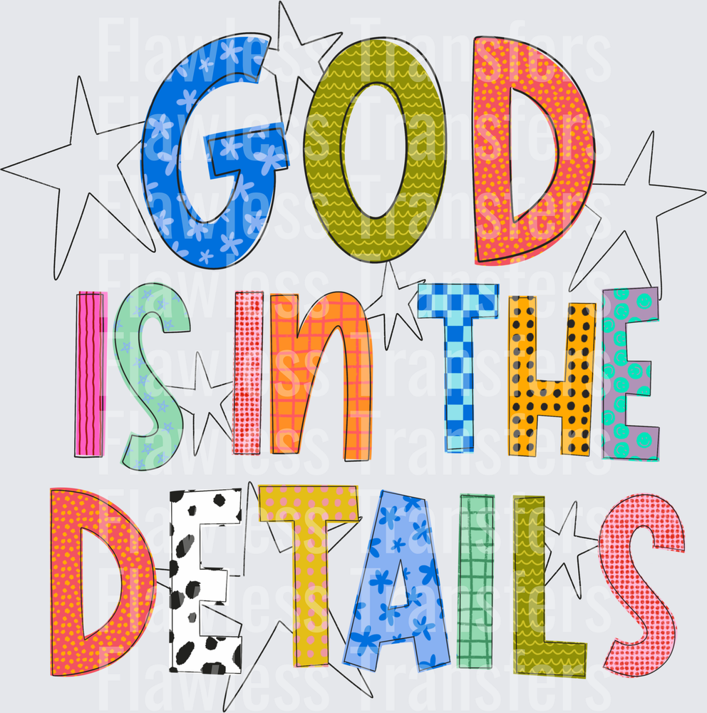 God Is In The Details #5310