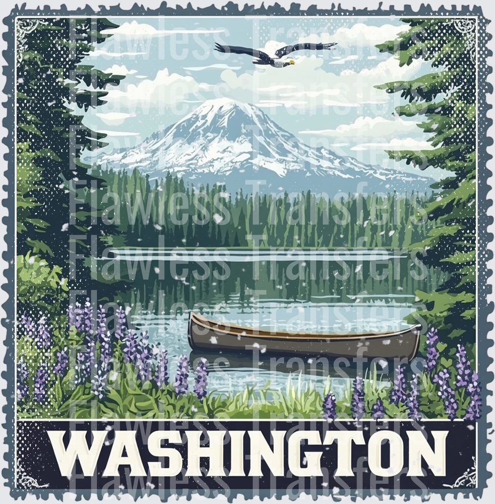 Washington Vintage Stamp #1037