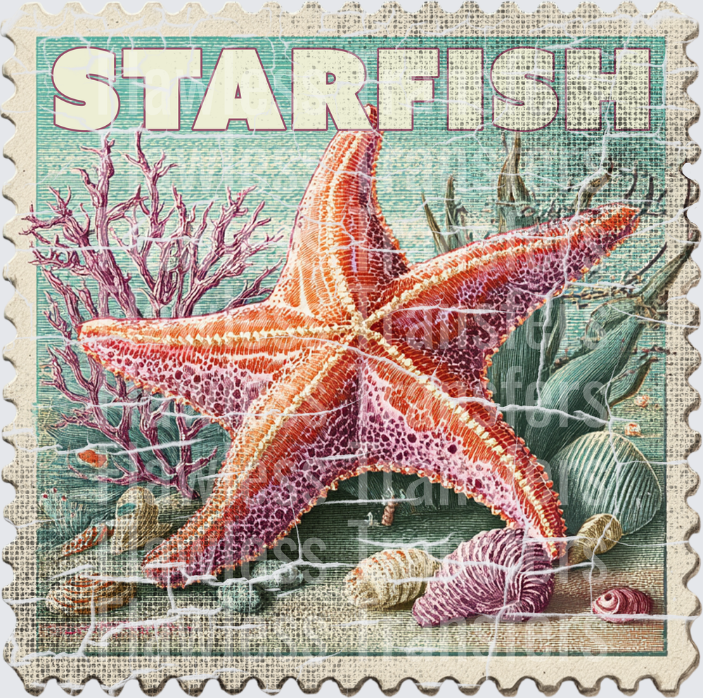 Starfish Vintage Stamp #4165