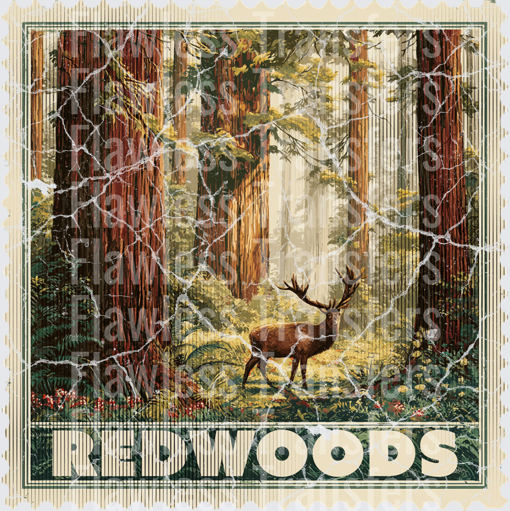 Redwoods Vintage Stamp #1196