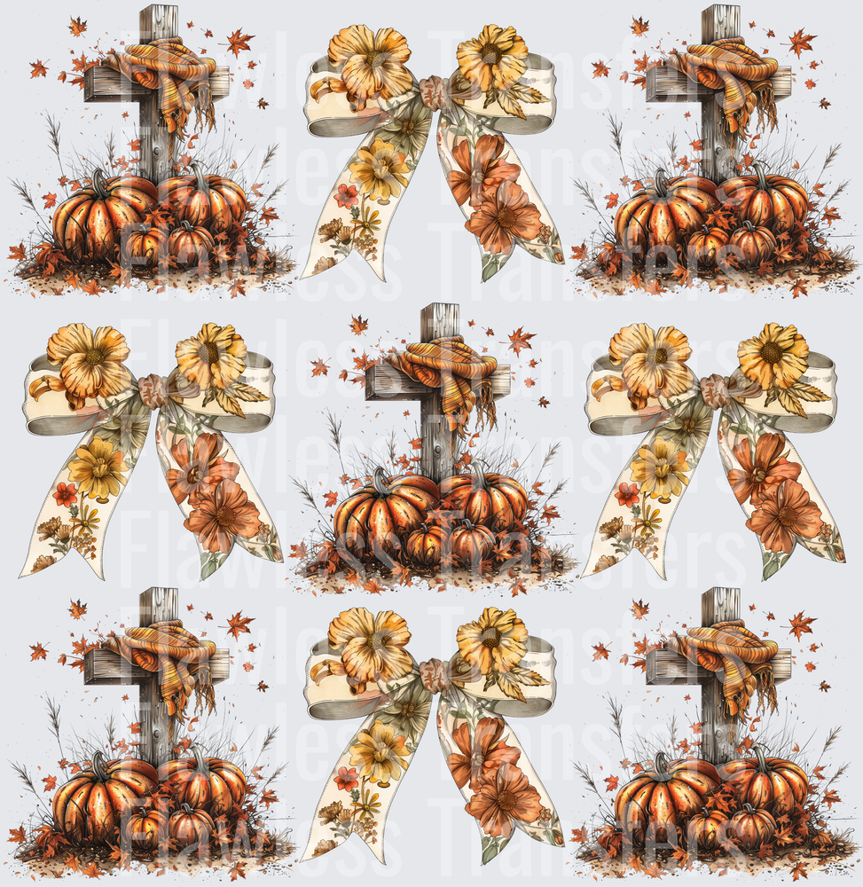 Fall Crosses And Coquette Bows #0192
