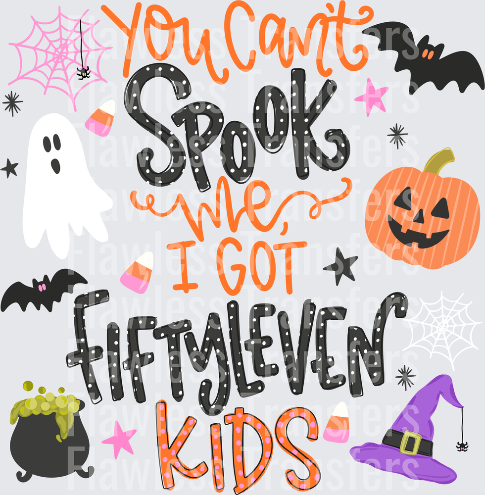 You Cant Spook Me I Got Fiftyleven Kids #0849