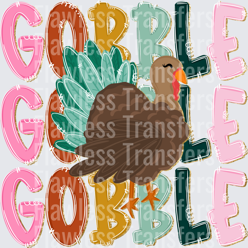 Gobble Gobble Gobble Turkey Glitter #5109