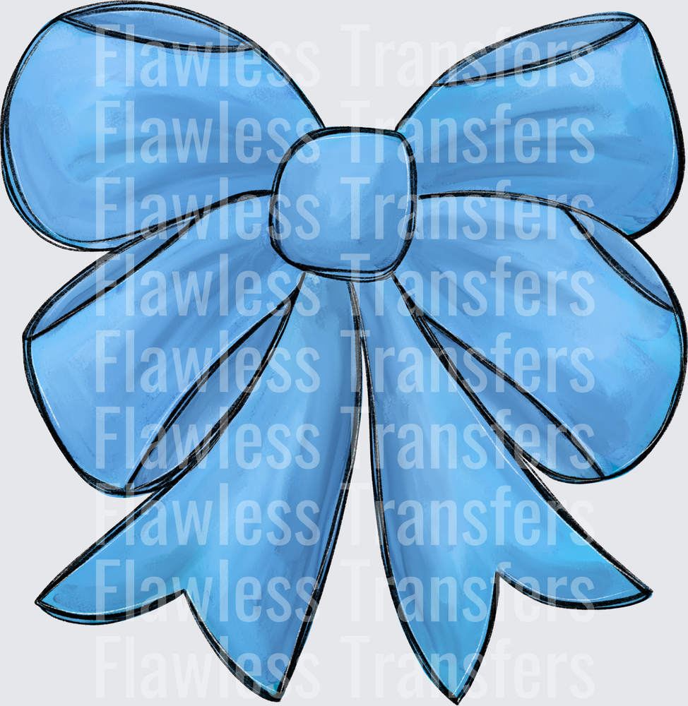 Columbia Blue Bow #4676