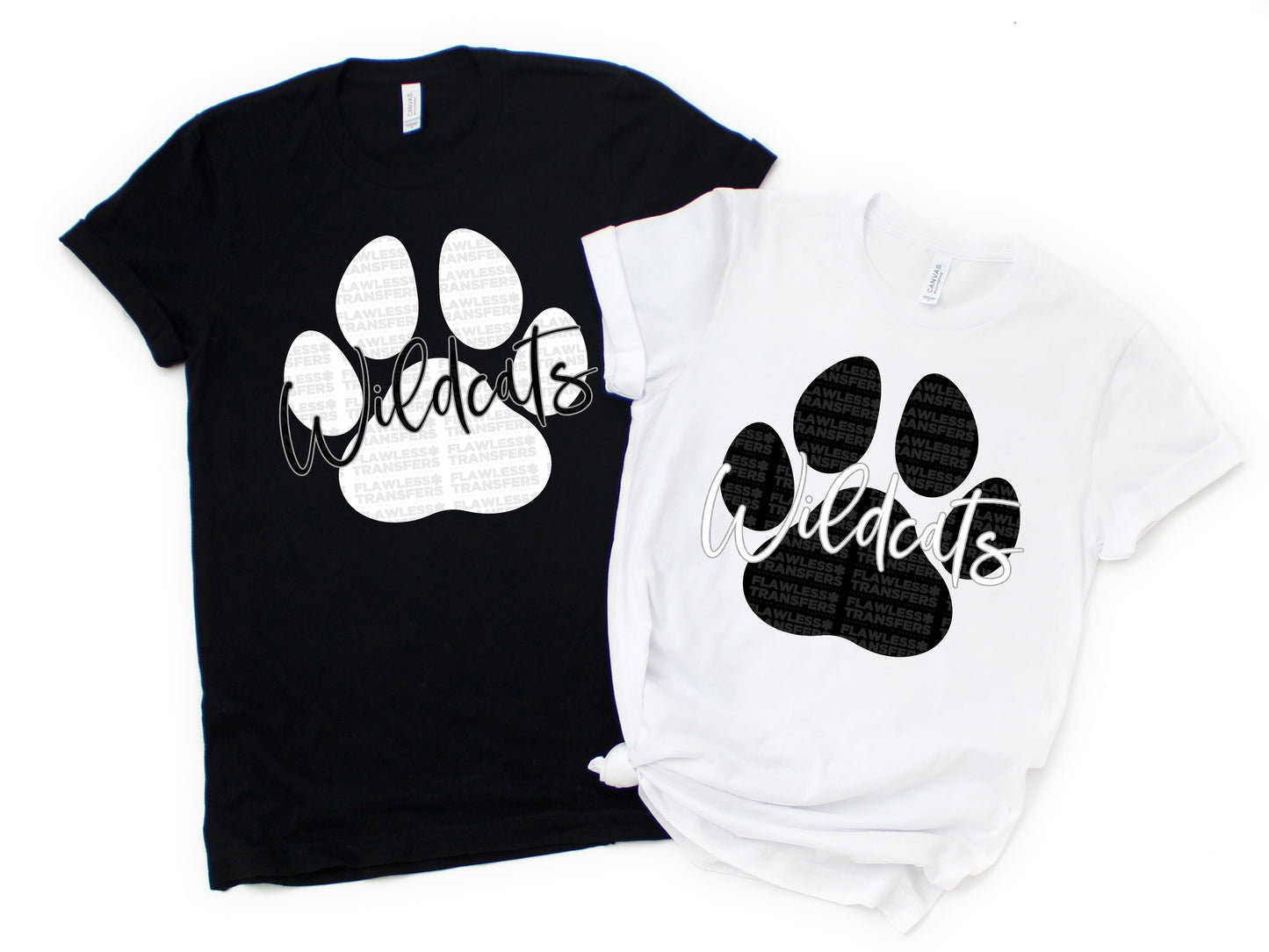 Wildcats Paw Print DTF Transfer