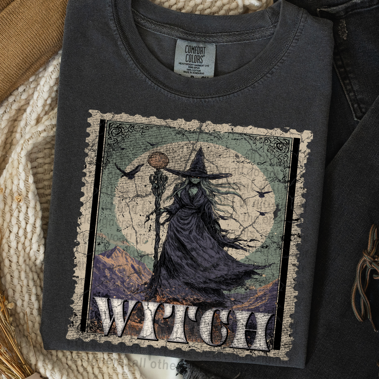 Witch Vintage Stamp #2331 DTF Transfer