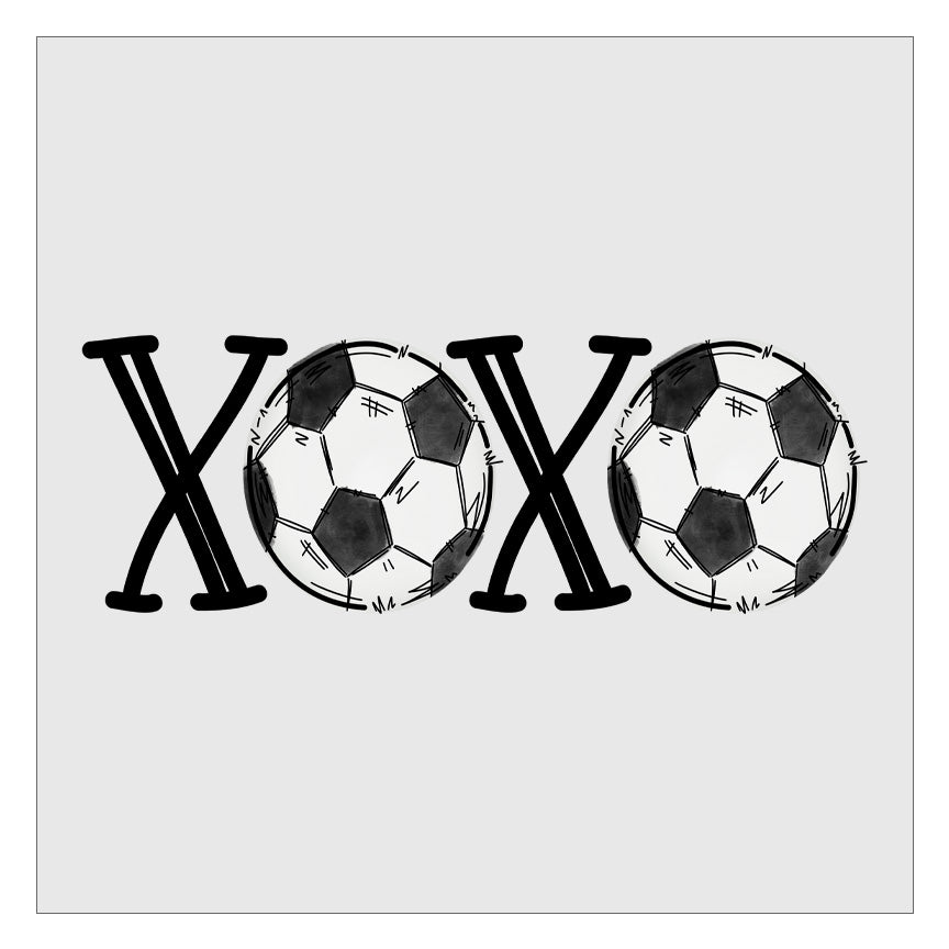 XOXO Soccer DTF Transfer