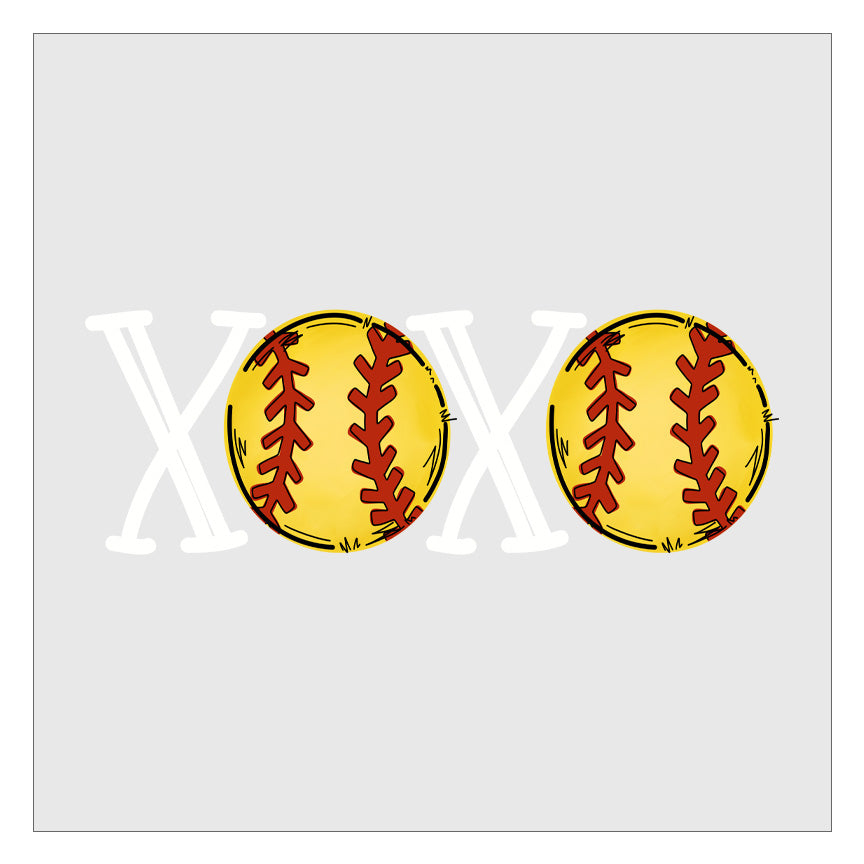 XOXO Softball DTF Transfer