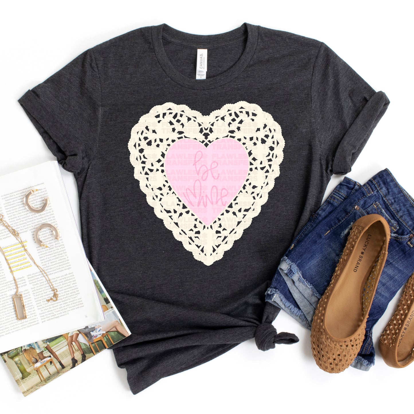 Be Mine Doily #2991 DTF Transfer