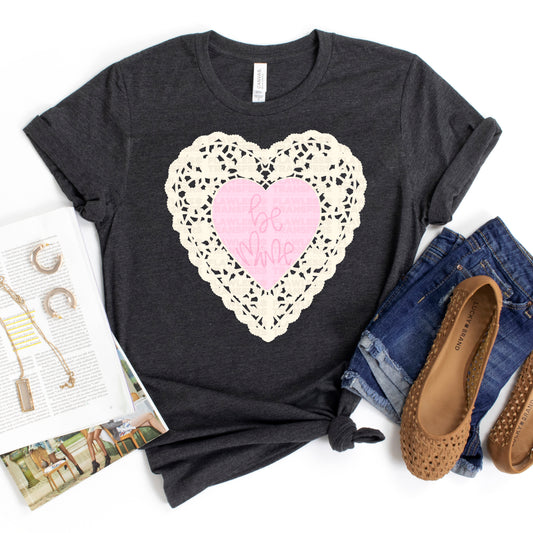 Be Mine Doily #2991 DTF Transfer