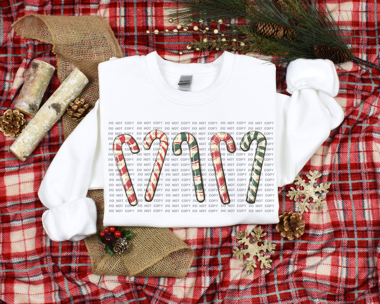 Candy Canes DTF Transfer