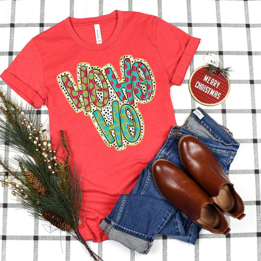 Ho Ho Go Polka Dots Glitter #2892 DTF Transfer