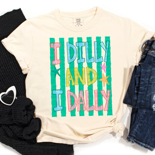 I Dilly And I Dally With Stars #3877 DTF Transfer